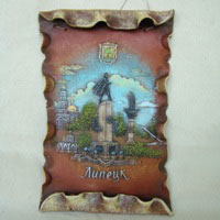 Свиток, Липецк, керамика с символикой города