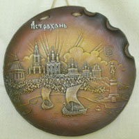 Подушка Саратов керамика символика города