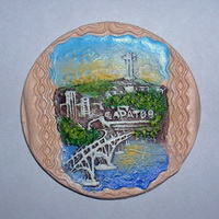 Саратов, керамика с видами города