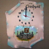 Елабуга, часы, керамика с символикой города